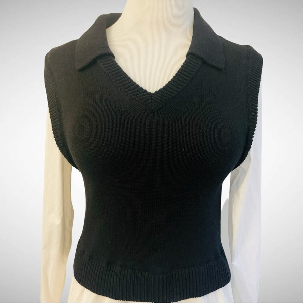 New! PISTOLA SOFIA V-NECK COLLARED VEST ATTACHED SHIRT SIZE SMALL - Picture 5 of 14